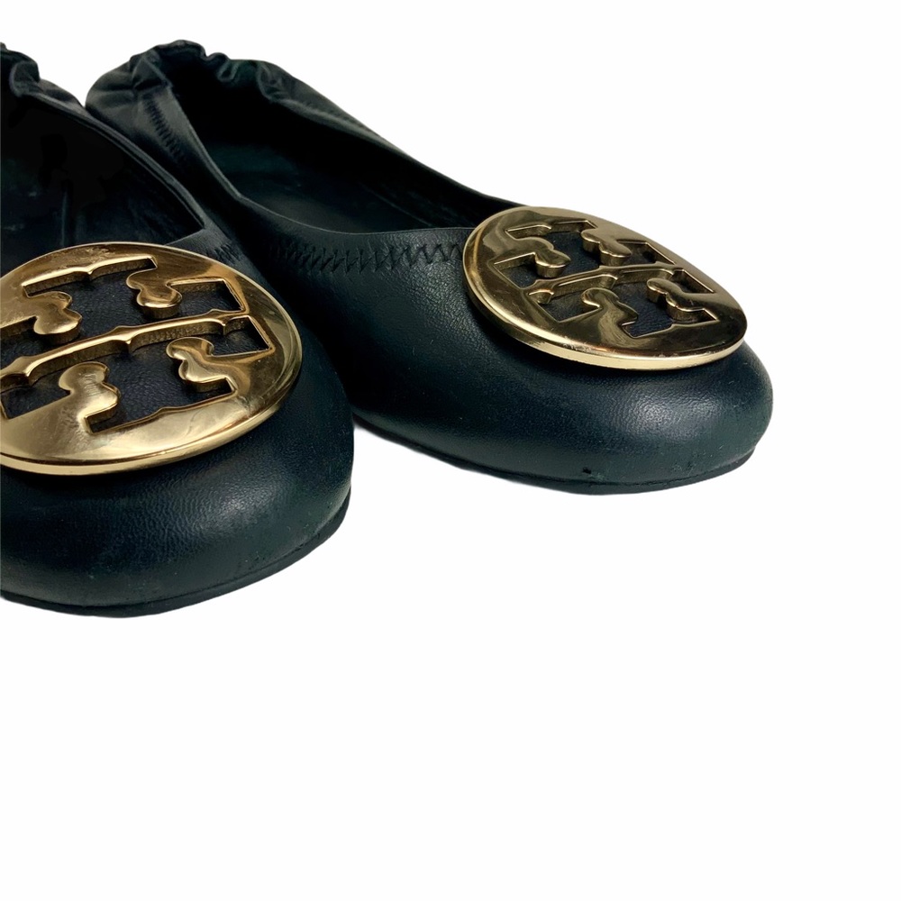 SOLD ***TORY BURCH Reva Black Flats. SZ 8.5 - Picture 14 of 15